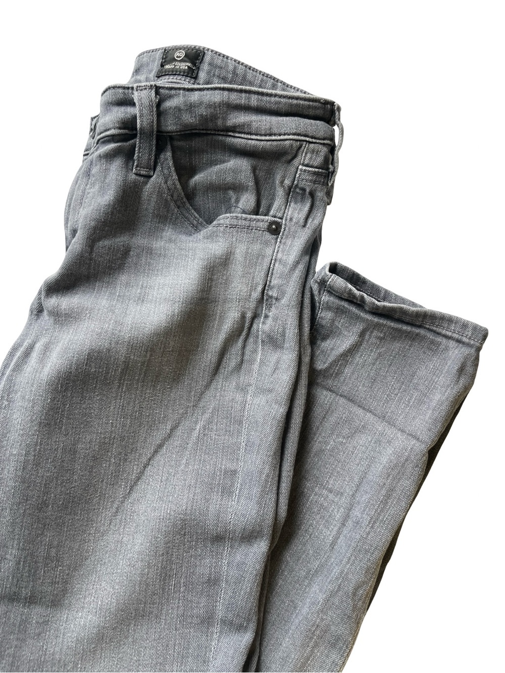 AG Adriano Goldschmied Gray the Legging Ankle Super Skinny Jeans Womens Size 27